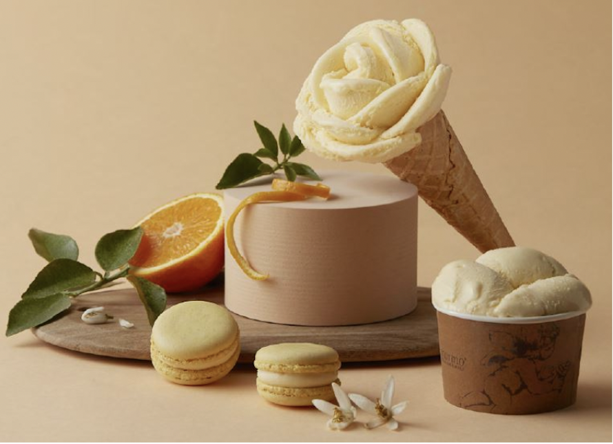 AMORINO. Une nouvelle création : le gelato Crema - fleur d’oranger