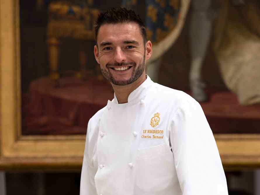 Hôtel Le Negresco à Nice. Charles Bernard, nouveau chef pâtissier